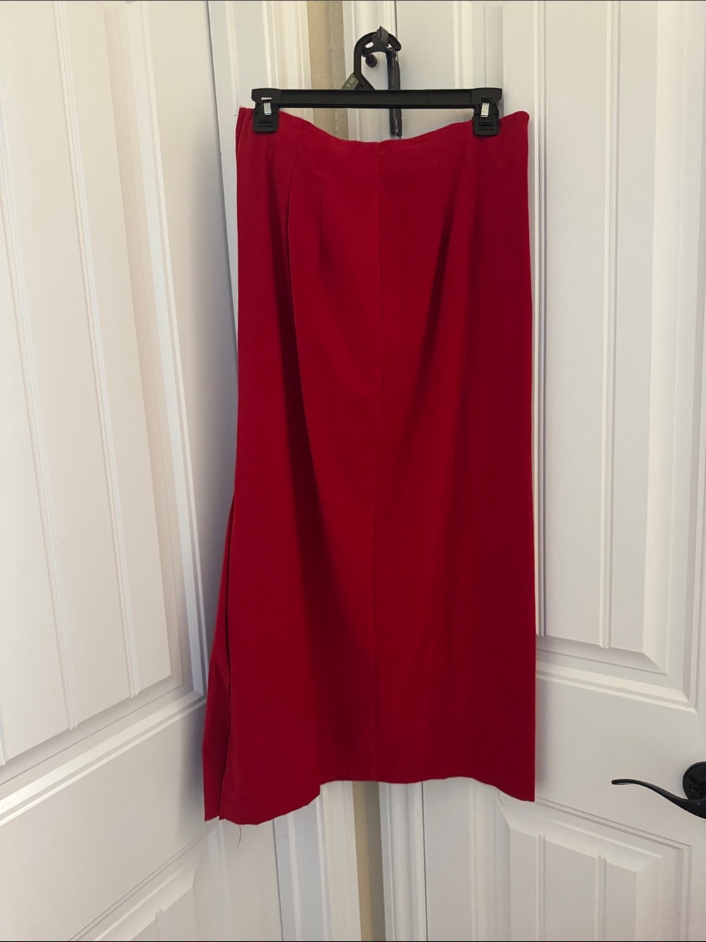 Women's Red Maxi Skirt - Classic A-Line